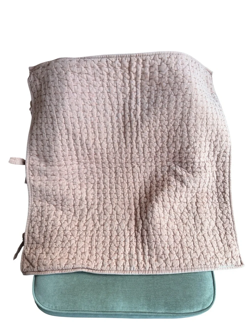 Pottery Barn Pick-Stitch Handcrafted Cotton/Linen Euro Shams color Brick